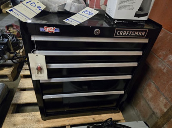 CRAFTSMAN 5 DRAWER METAL TOOL BOX W/ KEY