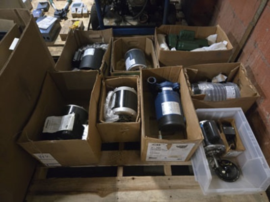 SKID OF MOTORS & PUMPS AS SHOWN.