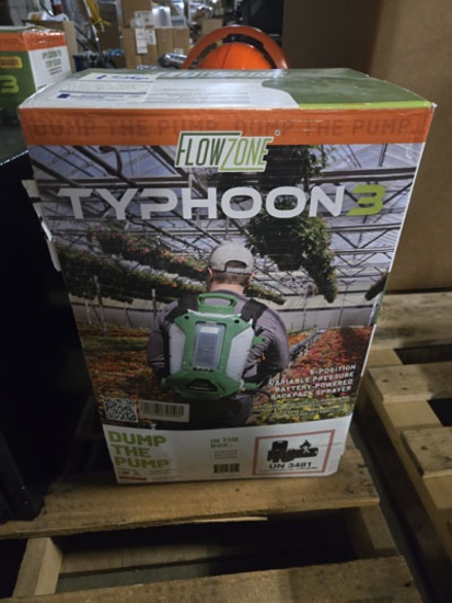 Flow Zone Typhoon 3 5 Position Battery Powered Variable Speed Backpack Sprayer