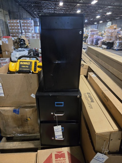 2 METAL FILE CABINETS AS-IS