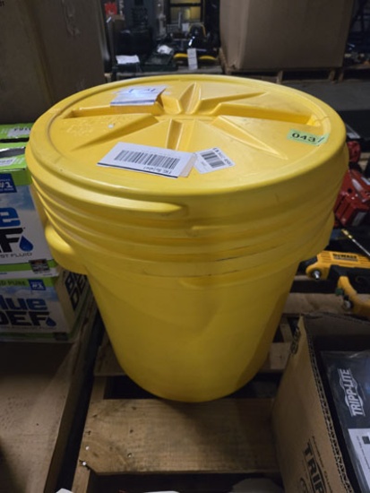 Eagle 1650 20-Gal. High Density Polythelene Lap Packs & Salvage Drum W/ Srew On Lid