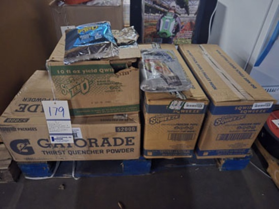 4 Case Of Quwincher Electrolyte Pops & Power & Gatorade Thirst Quencher Powder