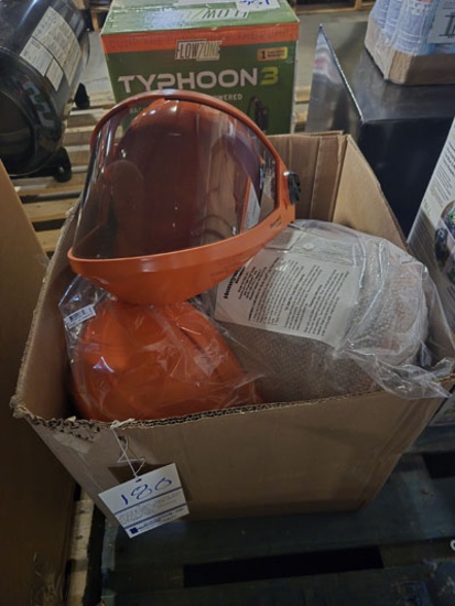6 Honeywell North Zone N10/N20 Hard Hats W/ Electric Arc Flash Face Shields Asi00-Sp6