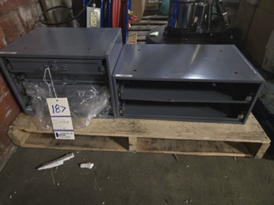 DURHAM MFG.METAL SORTER CABINETS 15 X 12 X 11" 20.5 X 12.5 X 8"