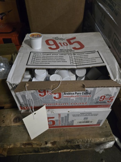 2 Cases Of Office Max 9 To 5 100% Premium Arabica Pure Med. Roast Coffee -220 Single Serve Cups