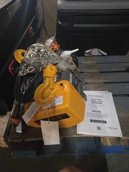 HORRINGTON 1 TON ELECTRIC CHAIN HOIST EQ SERIES MOD: EQ010SD