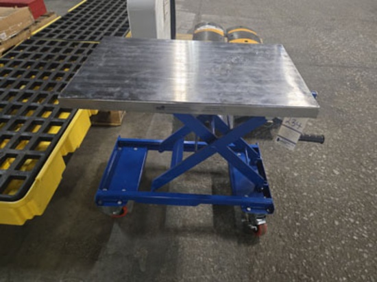 Vestil 330 Lb Cap Scissor Cart Mod: Cart-330-M W/ Hand Crank 17 3/4 X 27 1/2"