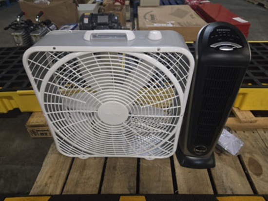 Air King Box Fan & Ceramic Element Heater
