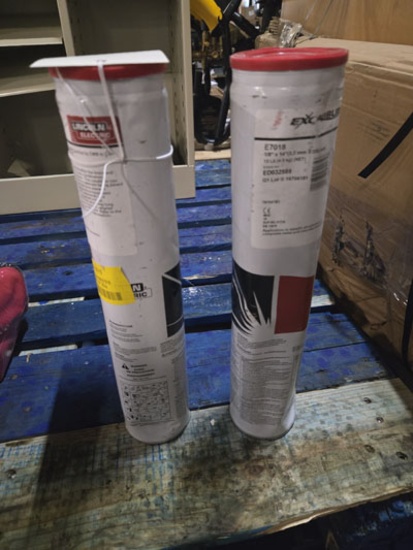 2 Tins Of Lincoln Electric Excalibur E7018 Welding Rods