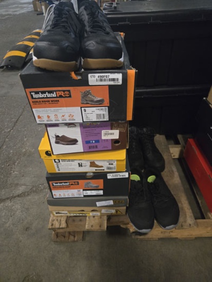 8 Pairs Assorted Size Work Men Shoes