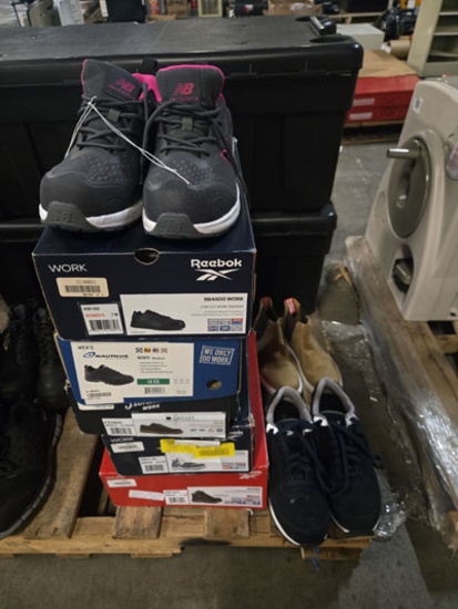 8 Pairs Of Men & Women Work Shoes