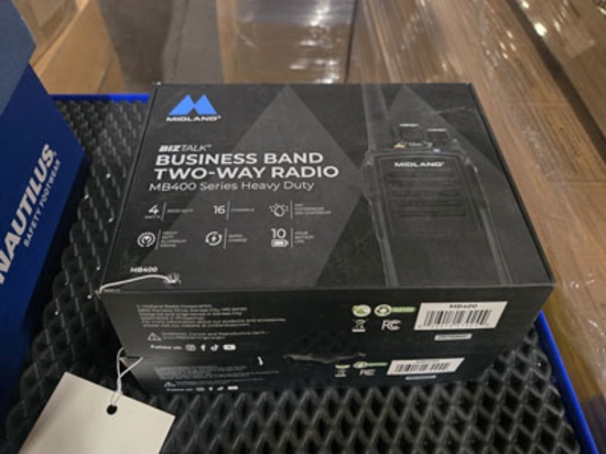 2 Midland Biztalk Business Band Two-Way Radios - Mb400 Series
