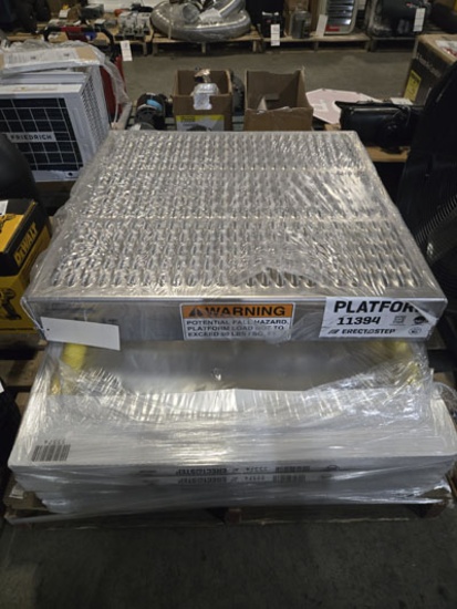 Erecta Step 36 X 36: Platform 11394 W 4 55574 Hand Rails