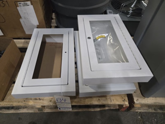 3 WALL MOUNT FIRE EXTINGUISHER CABINETS 11 3/4 X 20 3/4