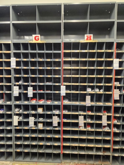 4 METAL 42 SLOT SORTER CABINET 34" x 12" x 42" WITH (2) 4-SLOT CABINETS