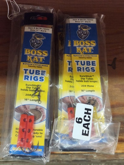12 PACKS OF BOSS KAT TUBE RIGS # 2/0, ITEM BKTR-73002