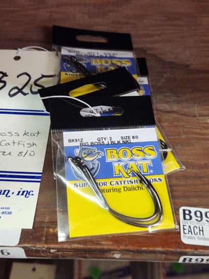 4 PACKS OF BOSS KAT SUPERIOR CATFISH HOOKS SIZE 8/0