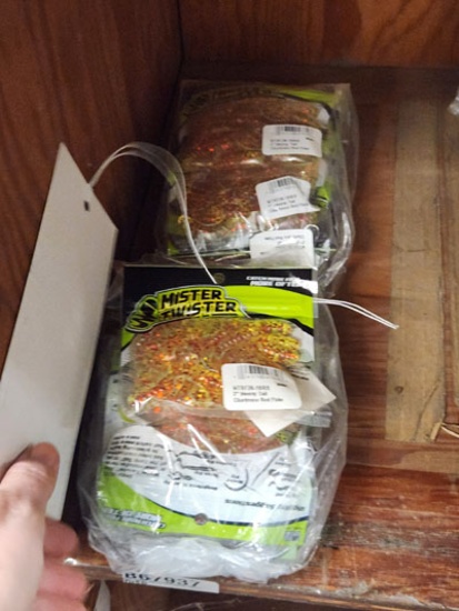 21 PACKS OF MISTER TWISTER 3" MEENY TAIL, CURLY TAIL CRUBS