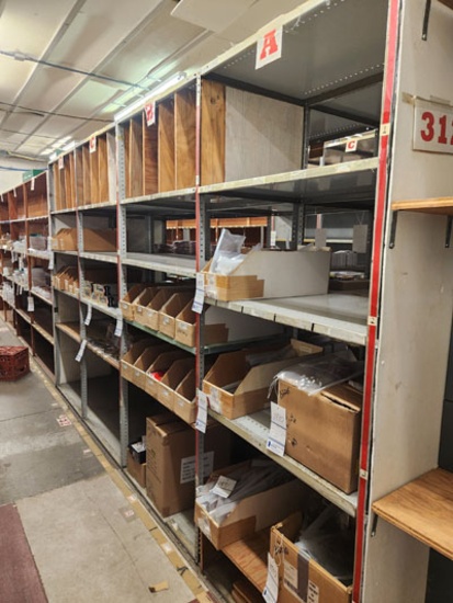 8 SECTIONS OF SHELVING 36 X 24 X 87