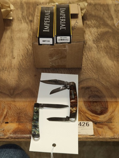 5 ASST. IMPISS & IMPI 19 PRT POCKET KNIVES (2) 3 BLADES (3) 2 BLADES