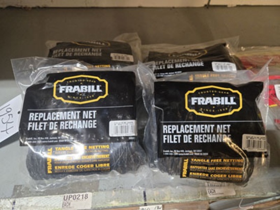 4 PACKS FRABILL REPALCEMENT NETS FITS UP TO 30" HOOP, MODEL: 305327