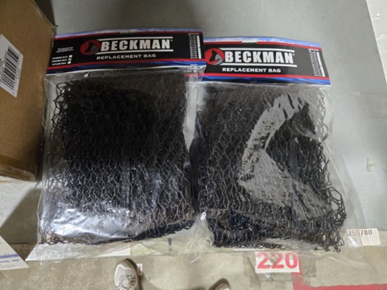 2 BECKMAN COATED BAG 26 X 34