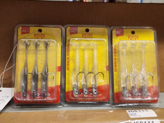 3 PACKS OF STRIKE KING PINGER & HOMING MINNOW 3-PACK