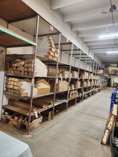1 - 61' X 47" X 10' STEEL SHELVING UNITS