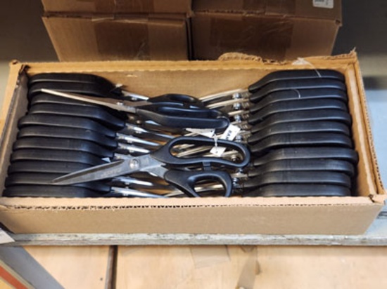 1 BOX OF 24 BAKER 9" SS SCISSORS