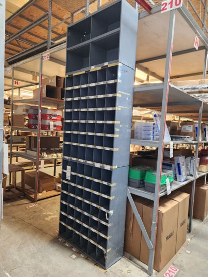 METAL SORTER CABINET 88 SLOTS 34' X 12" X 9'