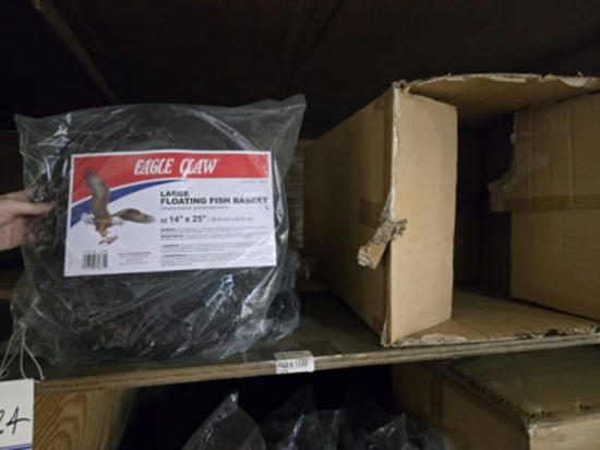 10 EAGLE CLAW 14" X 25" LARGE FLOATING BASKET, RETAIL 14.99