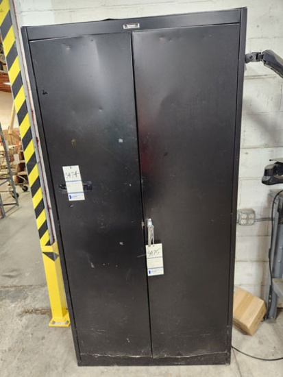 TENNSCO METAL 2-DOOR CABINET 3' X 18" X 6' (NO CONTENT)