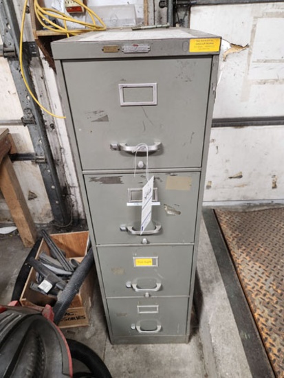 4 DRAWER FILE CABINET W/ CONTENT