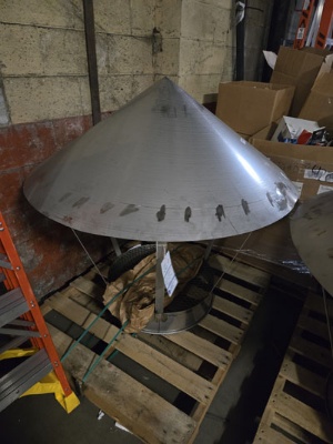 Kinney Stainless Steel Weather Cap For 24" Duct