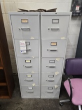 2 HON 5 DRAWER FILE CABINETS