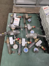 LOT OF MISC WELDING GAUGES AND MANIFOLDS