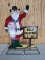 Metal Cowboy Santa Christmas Cutout