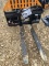 Wolverine skid steer pallet fork hydraulic adjustable