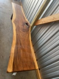 Teak Wood Log Bench