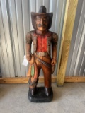 Teak wood cowboy - 3 ft