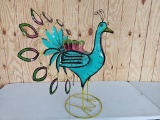 Peacock Windmill Decor