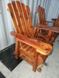 Cedar Rocking Glider Chair