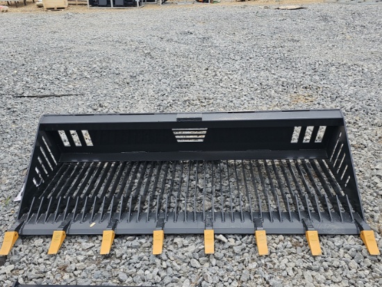 Landhonor 84" skid steer rock bucket