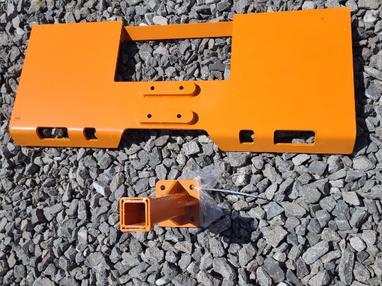 Skid Steer Plate w/ receiver hitch