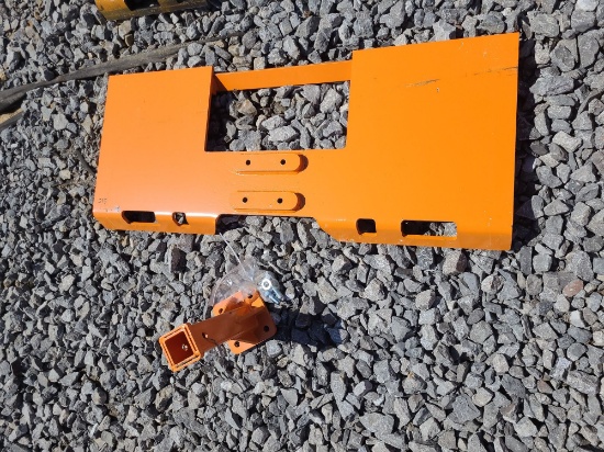 Skid Steer Plate w/ receiver hitch