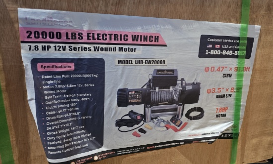 Landhonor 20,000lb Electric Winch