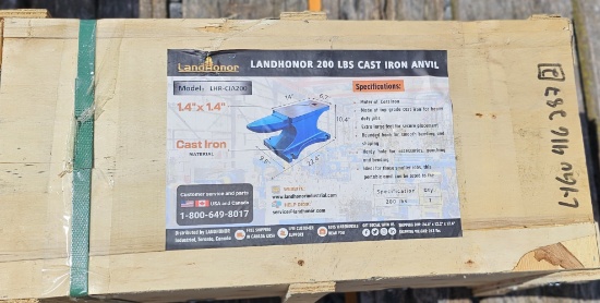 LandHonor 200lb Cast Iron Anvil