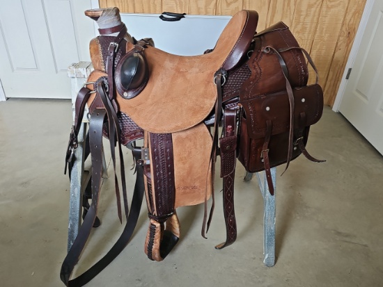 Martin Saddle with Saddle Bags