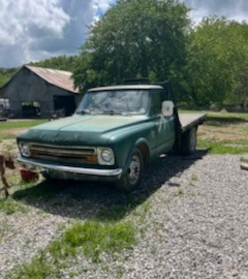 1967 Green Chevy Flatbed Truck