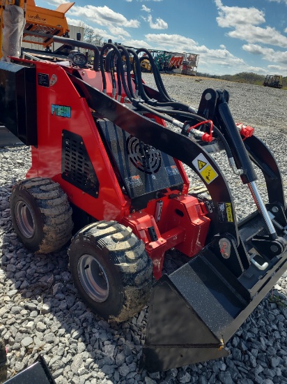 Future Red Skid Steer Loader